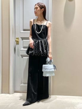 「アイテム（パンプス）」を使った、LILY BROWNさん（レディース・156cm）の夏コーディネート