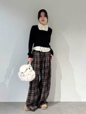 LILY BROWNさん(レディース・160cm)の冬コーディネート