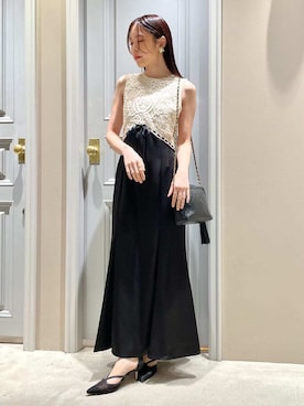 「LILY BROWN（リリーブラウン）のアイテム（アクセサリー）」を使った、LILY BROWNさん（レディース・156cm）の春コーディネート