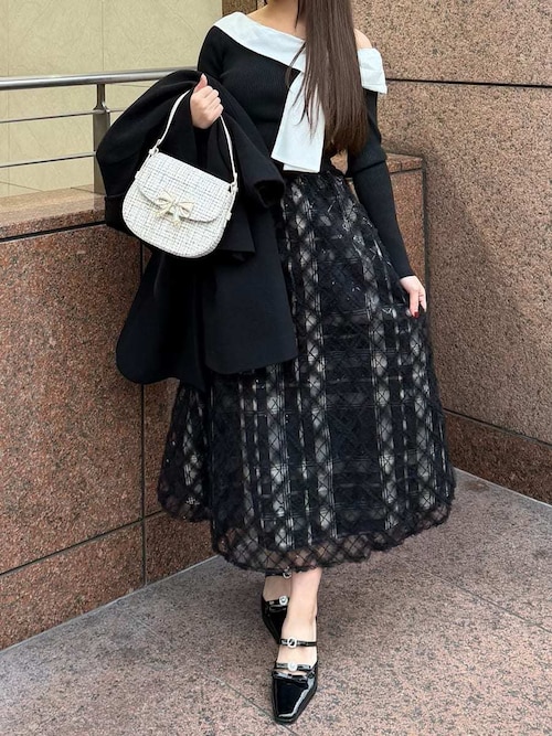 セール】リボンディテールドッキングニット（ニット/セーター）｜LILY