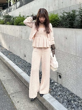 「アイテム（ブラジャー）」を使った、LILY BROWNさん（レディース・152cm）の冬コーディネート