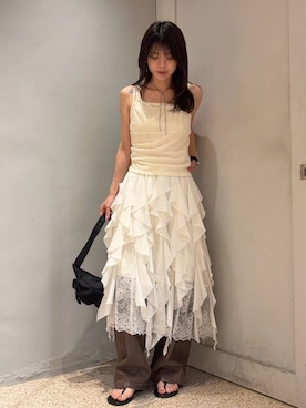 LILY BROWNさん（レディース・159cm）の夏コーディネート