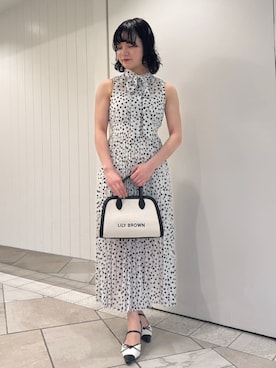 「ボウタイ」｜LILY BROWNさん（レディース・157cm）の春コーディネート