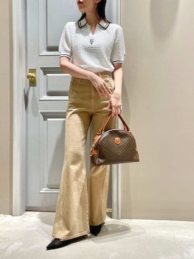 「LILY BROWN（リリーブラウン）のアイテム（パンツ）」を使った、LILY BROWNさん（レディース・156cm）の夏コーディネート
