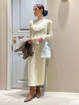 LILY BROWNさん（レディース・156cm）の秋コーディネート