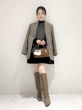 「アイテム（キーホルダー）」を使った、LILY BROWNさん（レディース・154cm）の秋コーディネート