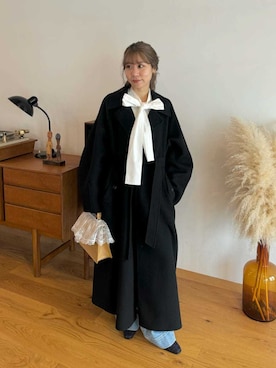 「ボウタイ」｜LILY BROWNさん（レディース・152cm）の秋コーディネート