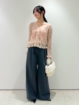 「アイテム（アンサンブル）」を使った、LILY BROWNさん（レディース・153cm）の冬コーディネート