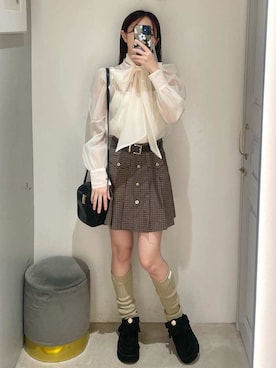 LILY BROWNさん(レディース・156cm)の冬コーディネート