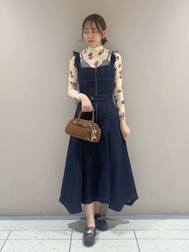 「アイテム（キーケース/キーアクセサリー）」を使った、LILY BROWNさん（レディース・158cm）の夏コーディネート