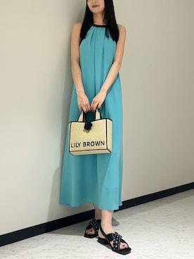 「LILY BROWN（リリーブラウン）のアイテム（シューズ）」を使った、LILY BROWNさん（レディース・163cm）の夏コーディネート