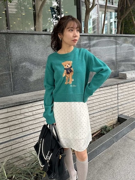 「アイテム（ソックス/靴下）」を使った、LILY BROWNさん（レディース・152cm）の秋コーディネート