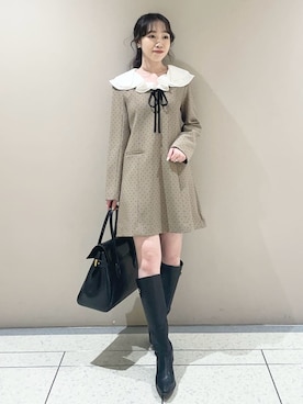 LILY BROWNさん（レディース・157cm）の冬コーディネート