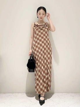 「アイテム（その他アンダーウェア/インナー）」を使った、LILY BROWNさん（レディース・154cm）の秋コーディネート