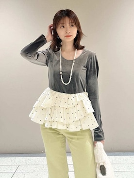 LILY BROWNさん（レディース・157cm）の冬コーディネート