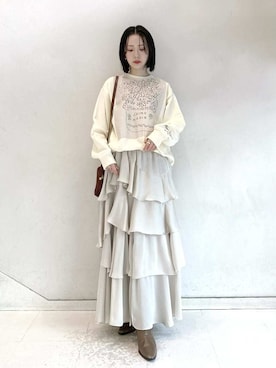 LILY BROWNさん(レディース・154cm)の冬コーディネート