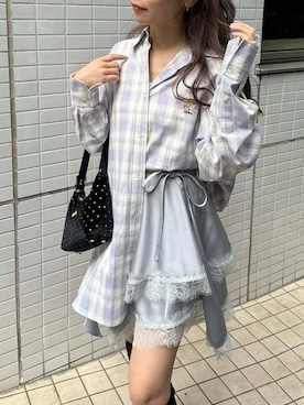 「アイテム（アンダーウェア）」を使った、LILY BROWNさん（レディース・152cm）の秋コーディネート