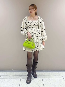 LILY BROWNさん（レディース・158cm）の冬コーディネート