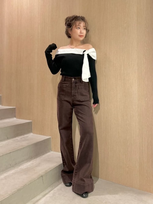 未使用タグ付‼️ リボンディテールトップス　black 未使用タグ付‼️ リボンディテールトップス black 未使用タグ付