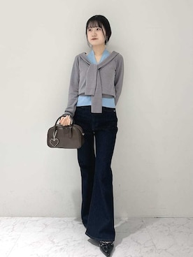 「LILY BROWN（リリーブラウン）のアイテム」を使った、LILY BROWNさん（レディース・156cm）の春コーディネート