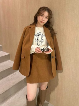 「アイテム（ニット/セーター）」を使った、LILY BROWNさん（レディース・150cm）の夏コーディネート
