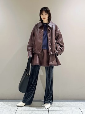 LILY BROWNさん（レディース・157cm）の冬コーディネート