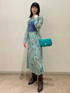 LILY BROWN（リリーブラウン）の「3wayジャガードペプラム