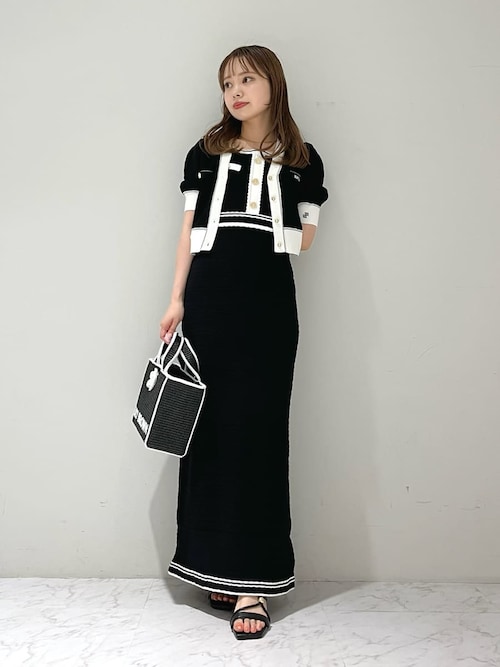 LILY BROWN×MARY QUANT】デイジーモチーフニットカーディガン