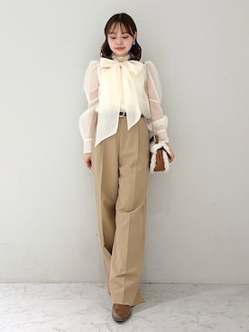 LILY BROWNさん（レディース・148cm）の冬コーディネート