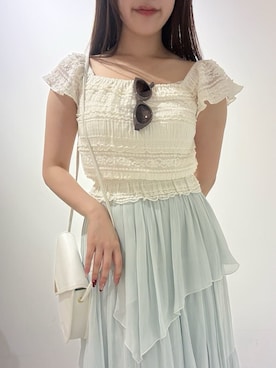 「LILY BROWN（リリーブラウン）のアイテム」を使った、LILY BROWNさん（レディース・159cm）の春コーディネート