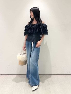 「LILY BROWN（リリーブラウン）のアイテム」を使った、LILY BROWNさん（レディース・155cm）の春コーディネート