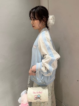 「アイテム（ブラジャー、ホワイト系）」を使った、LILY BROWNさん（レディース・153cm）の夏コーディネート