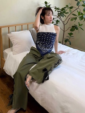 「LILY BROWN（リリーブラウン）のアイテム」を使った、LILY BROWNさん（レディース・152cm）の春コーディネート