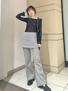 LILY BROWNさん（レディース・157cm）の冬コーディネート