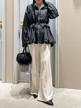 「クロップド丈」｜LILY BROWNさん（レディース・156cm）の春コーディネート