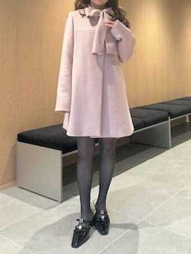 「アイテム（ノーカラージャケット）」を使った、LILY BROWNさん（レディース・150cm）の秋コーディネート