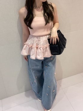 「LILY BROWN（リリーブラウン）のアイテム」を使った、LILY BROWNさん（レディース・161cm）の夏コーディネート
