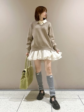 lilybrown シャツセットツイードミニワンピース LILY BROWN × 宮脇咲良】スペシャルコラボレーションアイテム第4