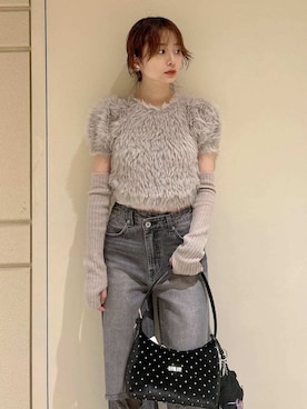 「アイテム（キーケース/キーアクセサリー）」を使った、LILY BROWNさん（レディース・157cm）の秋コーディネート