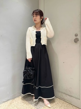 「LILY BROWN（リリーブラウン）のアイテム（アクセサリー）」を使った、LILY BROWNさん（レディース・153cm）の春コーディネート