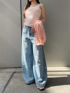 LILY BROWNさん（レディース・159cm）の夏コーディネート