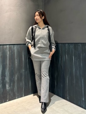 「アイテム（その他ヘアアクセサリー）」を使った、LILY BROWNさん（レディース・159cm）の冬コーディネート