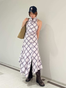「アイテム（イヤリング）」を使った、LILY BROWNさん（レディース・162cm）の夏コーディネート