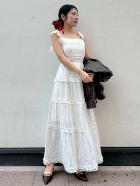 「アイテム（その他アンダーウェア/インナー）」を使った、LILY BROWNさん（レディース・156cm）の秋コーディネート