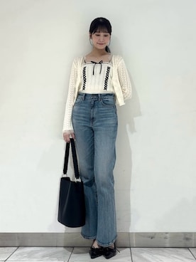 「LILY BROWN（リリーブラウン）のアイテム（トップス）」を使った、LILY BROWNさん（レディース・169cm）の春コーディネート