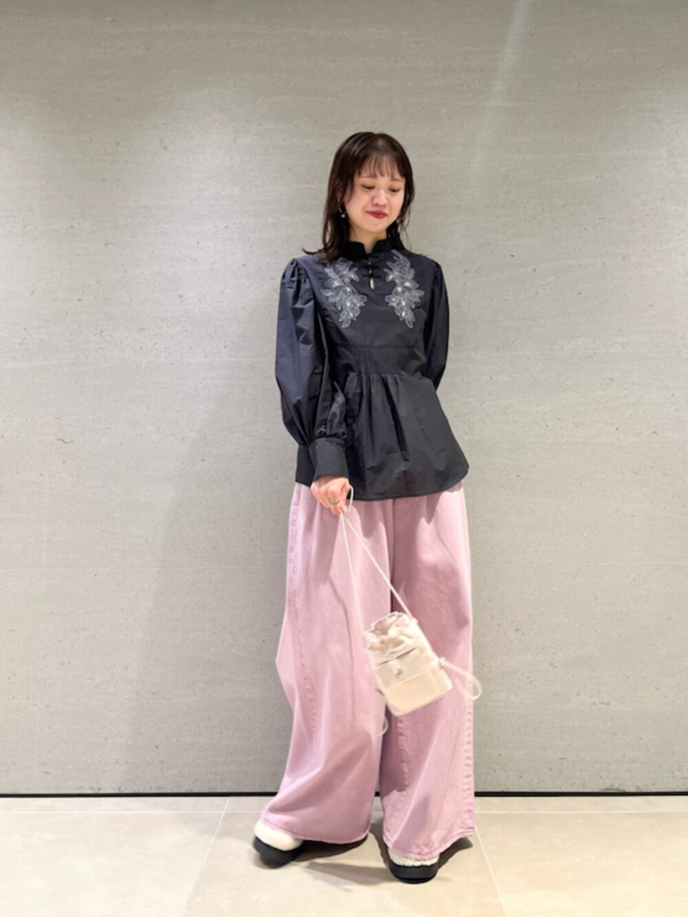 18699伊太利屋レディース7分袖ニット茶色サイズ7