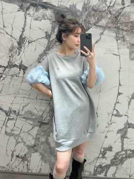 「アイテム（イヤリング）」を使った、LILY BROWNさん（レディース・150cm）の夏コーディネート