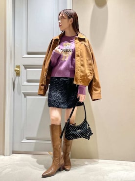 「ビジュー」｜LILY BROWNさん（レディース・156cm）の秋コーディネート
