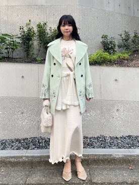 「アイテム（アンサンブル）」を使った、LILY BROWNさん（レディース・162cm）の冬コーディネート