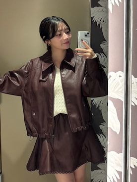 「LILY BROWN（リリーブラウン）のアイテム（スカート）」を使った、LILY BROWNさん（レディース・163cm）の冬コーディネート